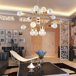 4patrová moderní současná 16 světelná lustrová lampa