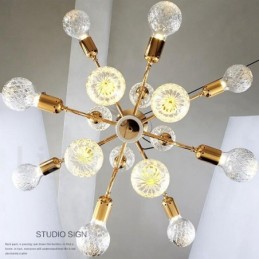 4patrová moderní současná 16 světelná lustrová lampa