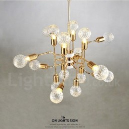 4patrová moderní současná 16 světelná lustrová lampa