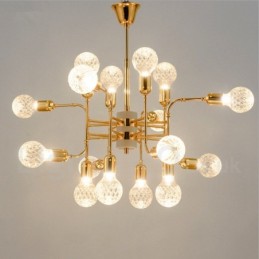 4patrová moderní současná 16 světelná lustrová lampa