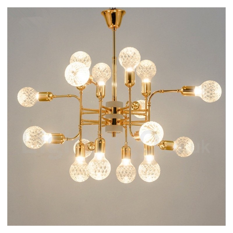 4patrová moderní současná 16 světelná lustrová lampa