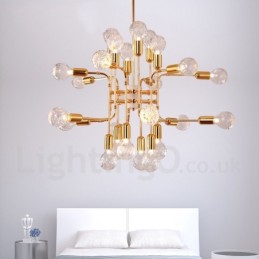 4patrová moderní současná 16 světelná lustrová lampa