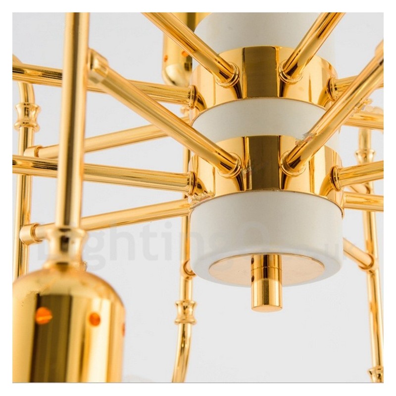 4patrová moderní současná 16 světelná lustrová lampa