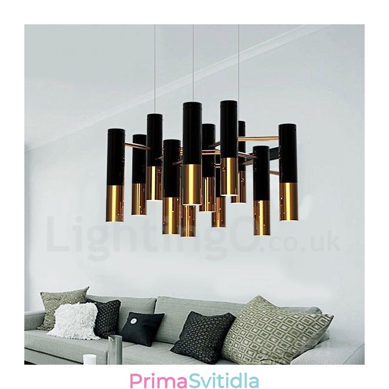 Moderní současná lustrová lampa s 13 světly