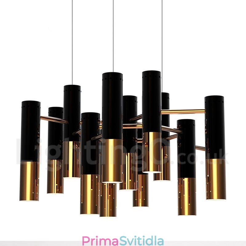 Moderní současná lustrová lampa s 13 světly