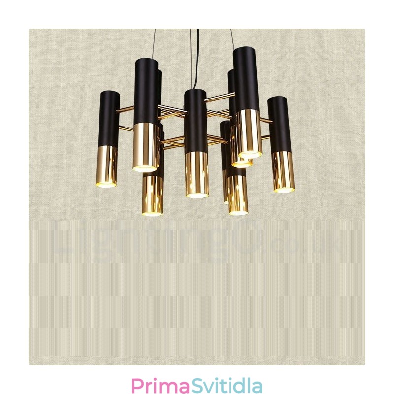 Moderní současná lustrová lampa s 13 světly