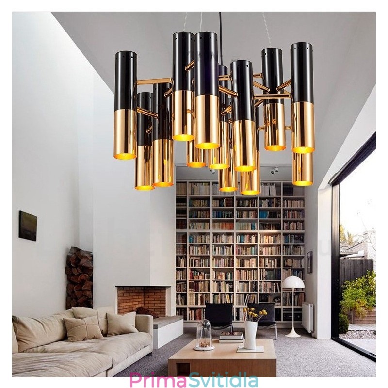 Moderní současná lustrová lampa s 13 světly