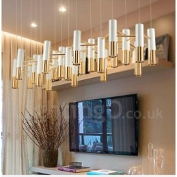 Moderní současná lustrová jednovrstvá lampa s 22 světly