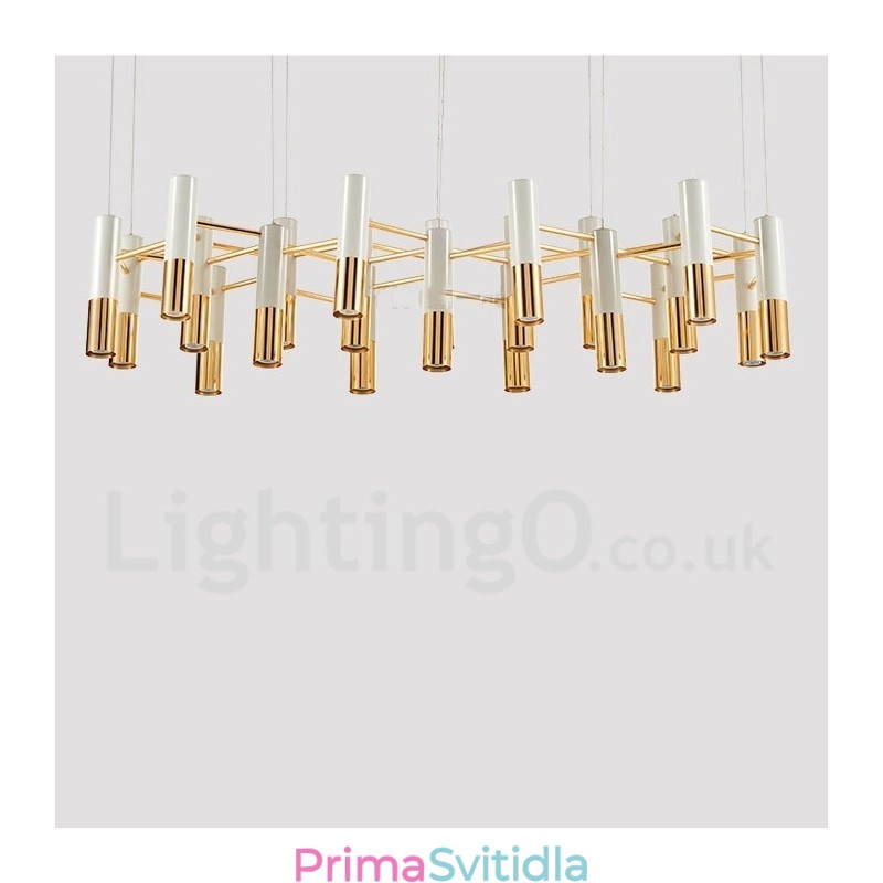 Moderní současná lustrová jednovrstvá lampa s 22 světly