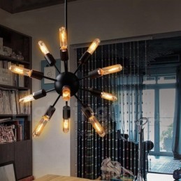 12 Light Retro Vintage Sputnik Lustr