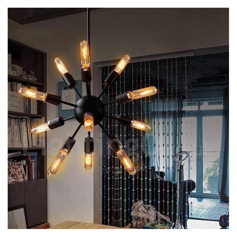 12 Light Retro Vintage Sputnik Lustr