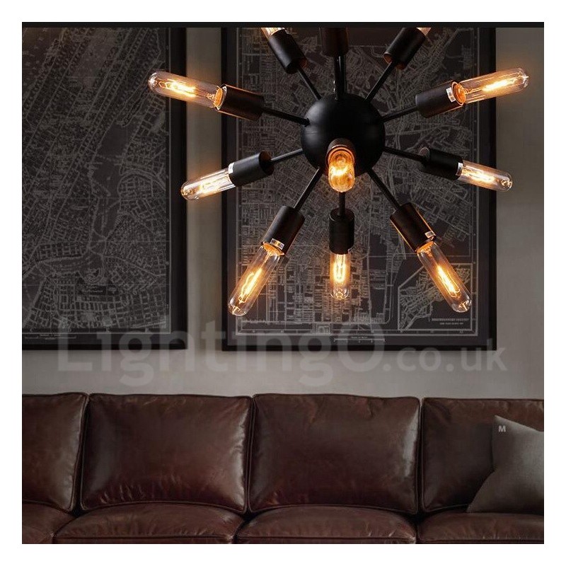 12 Light Retro Vintage Sputnik Lustr