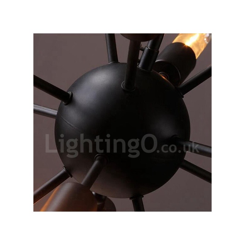 12 Light Retro Vintage Sputnik Lustr