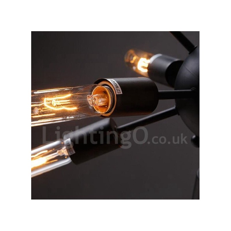 12 Light Retro Vintage Sputnik Lustr