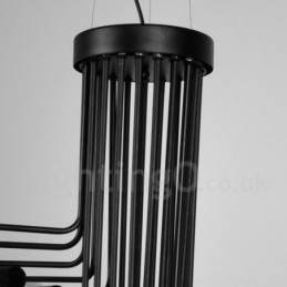 Černá 26 Light Retro Vintage Moderní Současná lustrová lampa Light