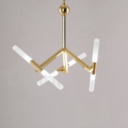 Moderní současná lustrová lampa 2 řady 6