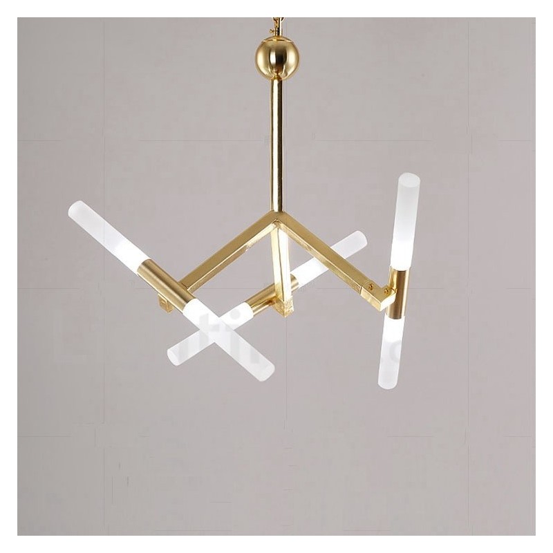 Moderní současná lustrová lampa 2 řady 6