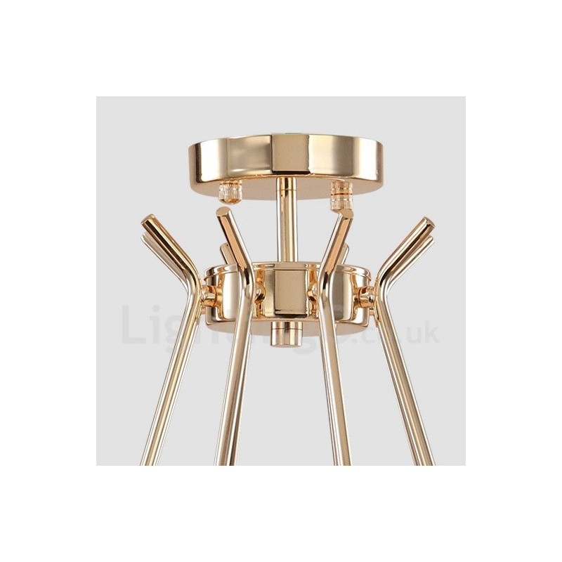 30 Lehká 2patrová moderní současná kovová lustrová lampa se skleněným stínidlem