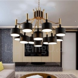 Moderní současná 12 světlá 2patrová lustrová lampa