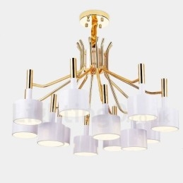 Moderní současná 12 světlá 2patrová lustrová lampa
