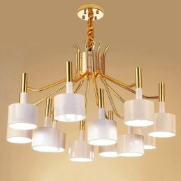 Moderní současná 12 světlá 2patrová lustrová lampa