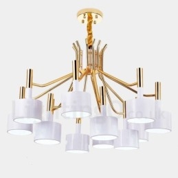 Moderní současná 12 světlá 2patrová lustrová lampa