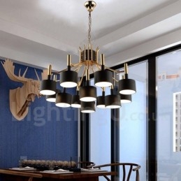 Moderní současná 12 světlá 2patrová lustrová lampa