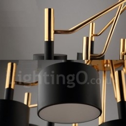 Moderní současná 12 světlá 2patrová lustrová lampa