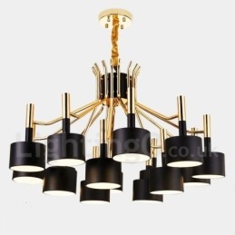 15 Lehká lustrová lustrová lampa se 2 úrovněmi v moderním moderním stylu