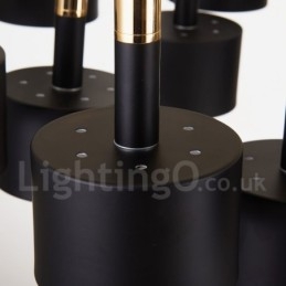 15 Lehká lustrová lustrová lampa se 2 úrovněmi v moderním moderním stylu