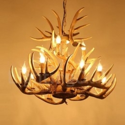Vintage Country 12 Light Lustr Light