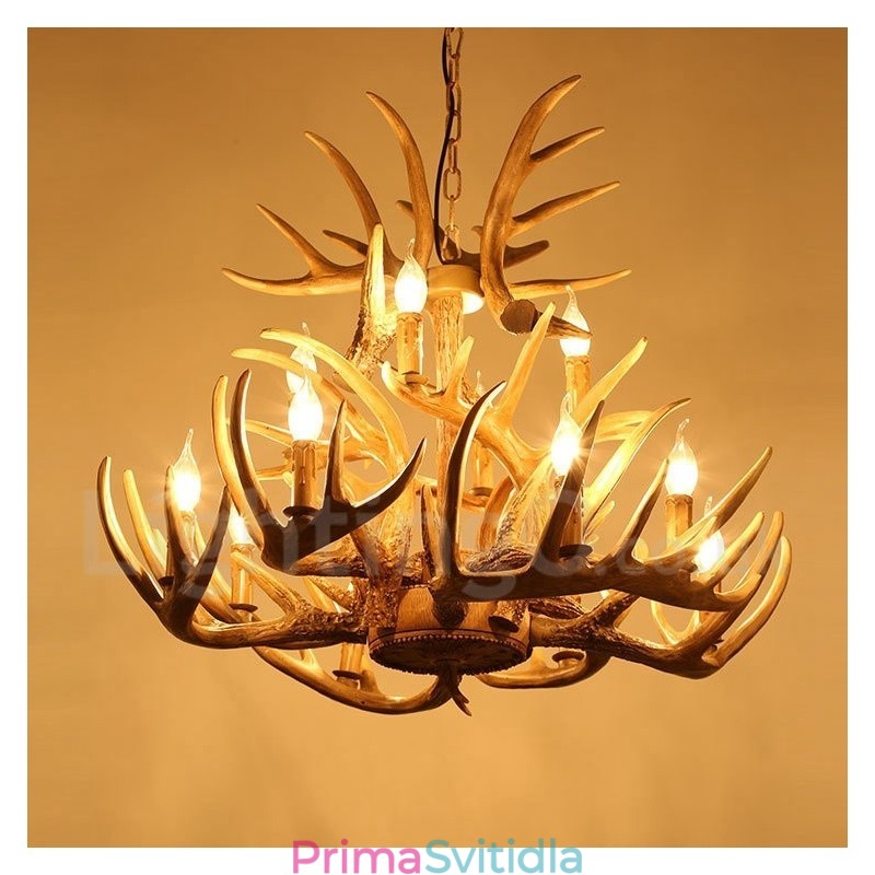 Vintage Country 12 Light Lustr Light
