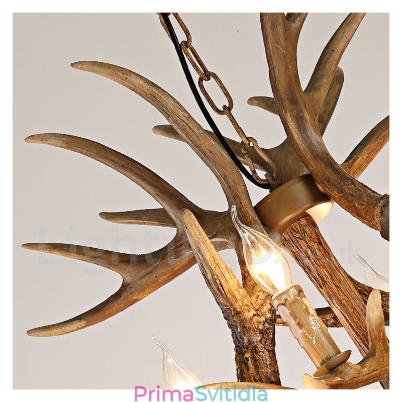 Vintage Country 12 Light Lustr Light