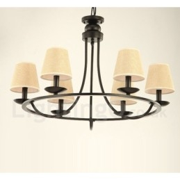 Jednopatrová lustrová lampa Country Retro 6 Light