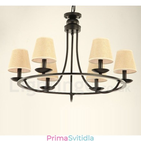 Jednopatrová lustrová lampa Country Retro 6 Light Jednopatrová lustrová lampa Country Retro 6 Light