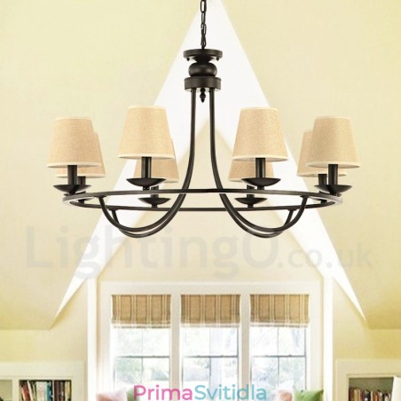 Jednopatrová lustrová lampa Country Retro 8 Light Jednopatrová lustrová lampa Country Retro 8 Light