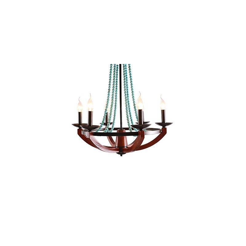 Bohemia 6 Simple European Mediterranean Head DropAmerican Country British Venkovské Living Lamps