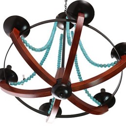 Bohemia 6 Simple European Mediterranean Head DropAmerican Country British Venkovské Living Lamps