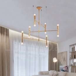 8 Lehká 3patrová moderní současná lustrová lampa Light