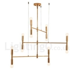 8 Lehká 3patrová moderní současná lustrová lampa Light