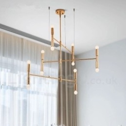 8 Lehká 3patrová moderní současná lustrová lampa Light
