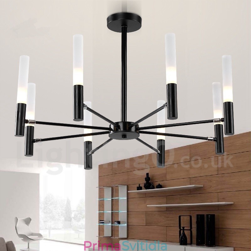 8 Lehké otočné moderní moderní lustrové světlo