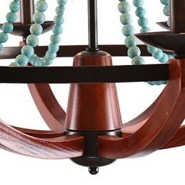 Bohemia 6 Simple European Mediterranean Head DropAmerican Country British Venkovské Living Lamps