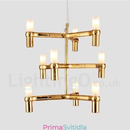 9 Lehká 3patrová moderní současná lustrová lampa Light 9 Lehká 3patrová moderní současná lustrová lampa Light