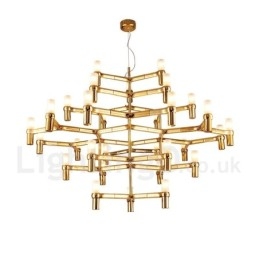 30 Lehká 5patrová moderní současná lustrová lampa Light