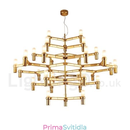 30 Lehká 5patrová moderní současná lustrová lampa Light 30 Lehká 5patrová moderní současná lustrová lampa Light