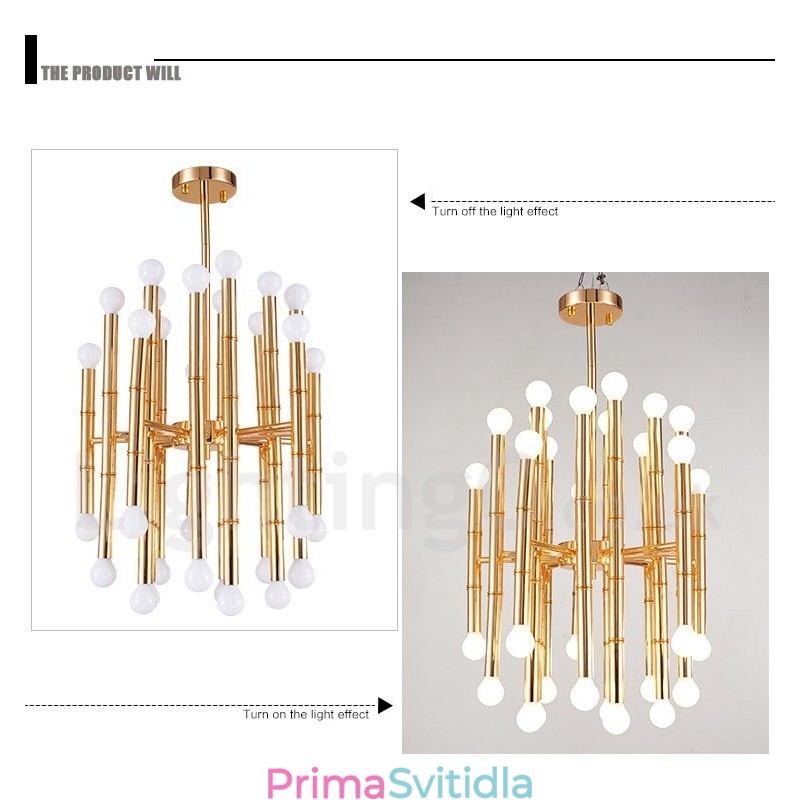 Moderní Contemporary 30 Light 2 Tier Lustr for Light