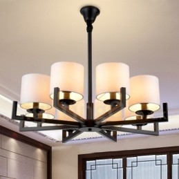 Moderní současná 8 světelná jednovrstvá lustrová lampa