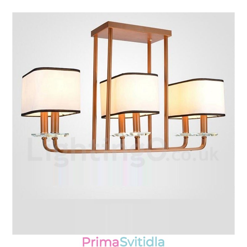 Moderní současná 6-ti světelná jednovrstvá lustrová lampa