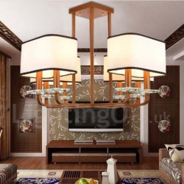 Moderní současná 8 světelná jednovrstvá lustrová lampa